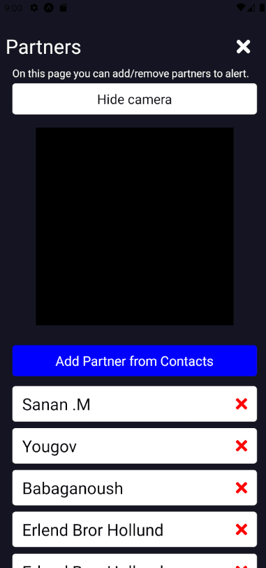 Partners page